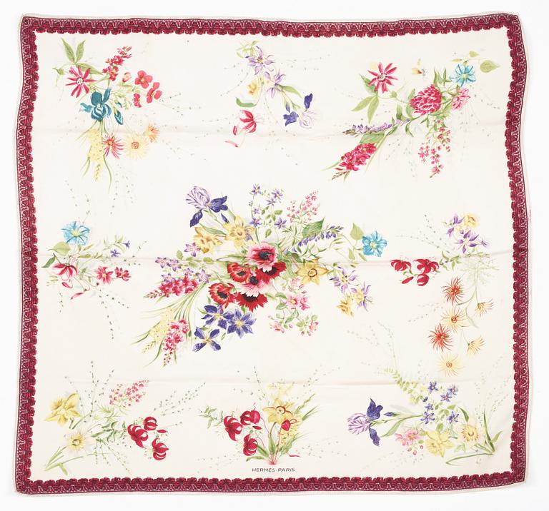A 1961s silk scarf by Hermès.