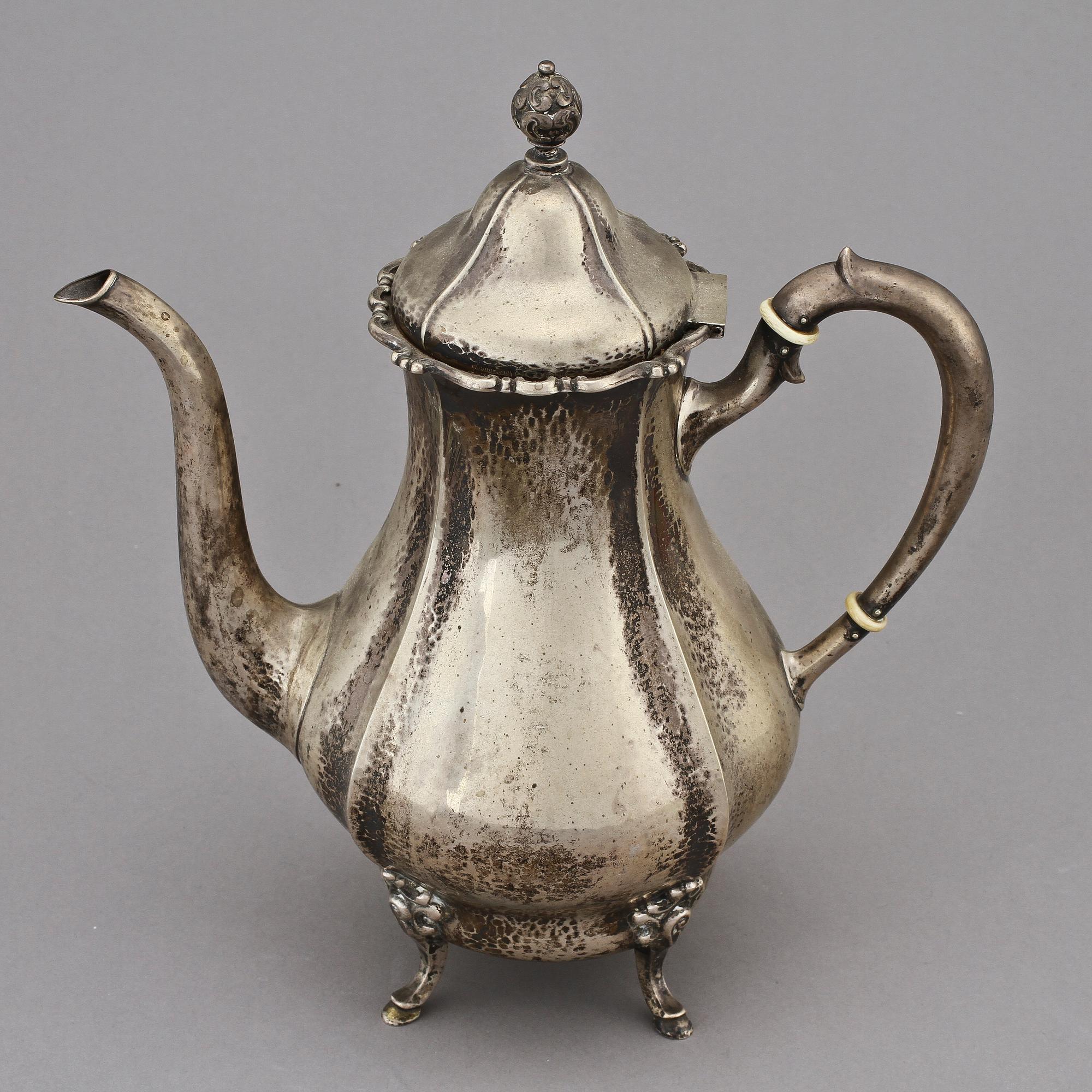 KAFFEKANNA, silver, Karl Anderson, Stockholm, 1933, vikt 620 g.