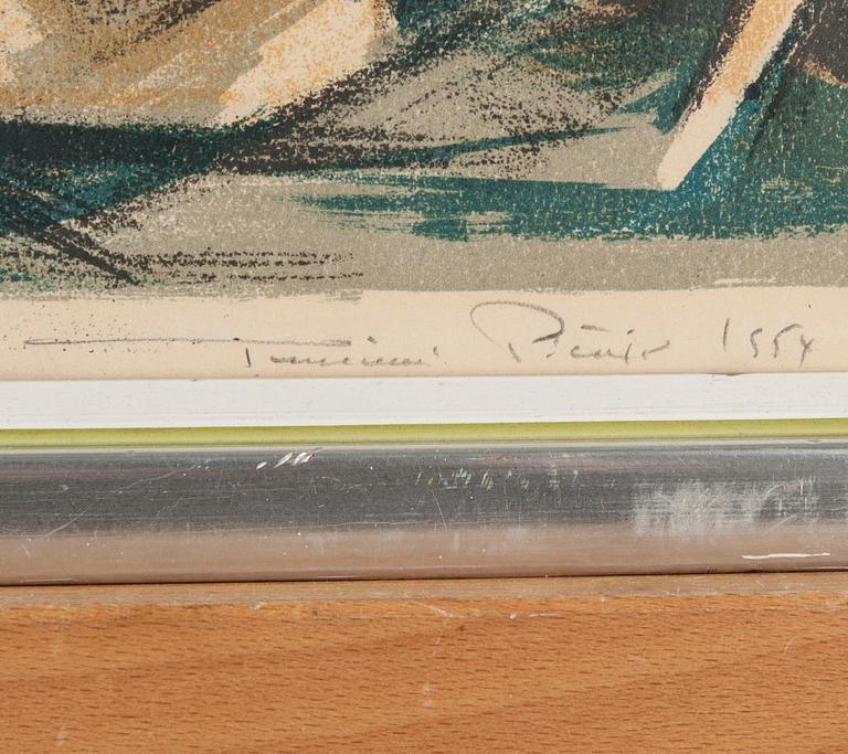 TUULIKKI PIETILÄ,  färglitografi, épreuve d'artiste, signerad 1954.