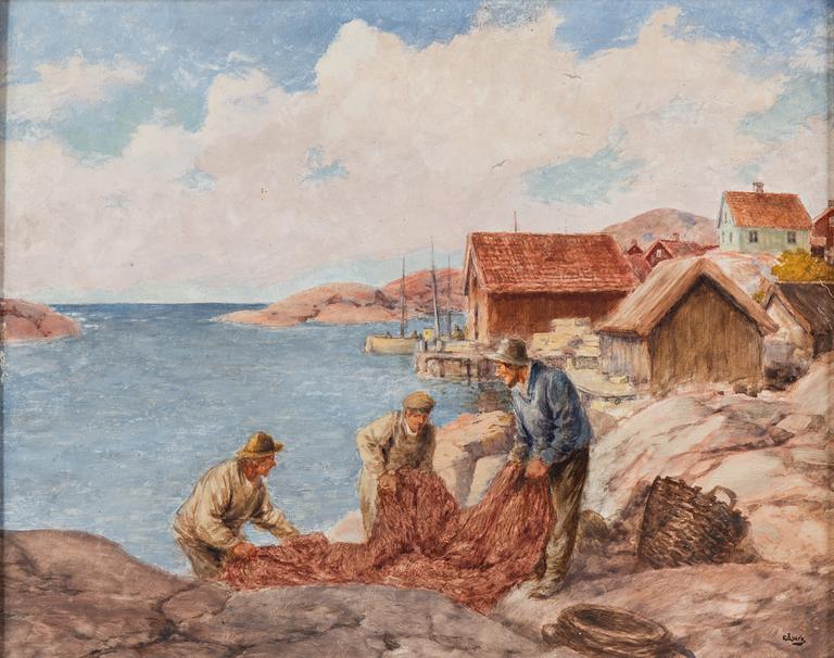 EMIL ÅBERG, oil on panel, signed E.Åberg.