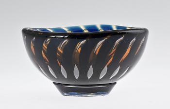 SKÅL, glas, Ariel, Edvin Öhrström, Orrefors, sign.