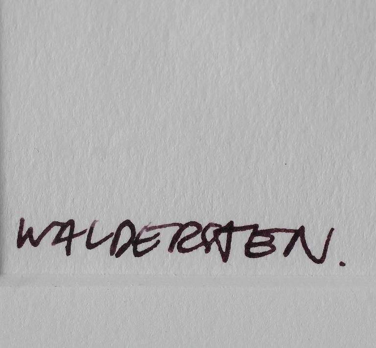 JESPER WALDERSTEN, tusch, signerad.
