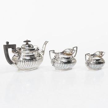 Teservis, 3 delar, silver, Hammond, Creake & Co (Saint Arnaud Creake) Sheffield, England 1919.