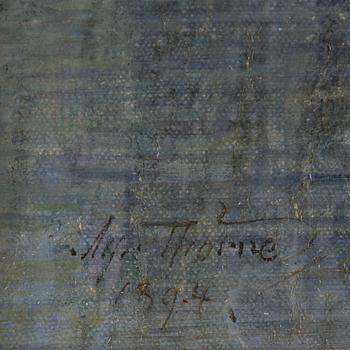 ALFRED THÖRNE, oil on canvas/panel, signed and dated 1894.