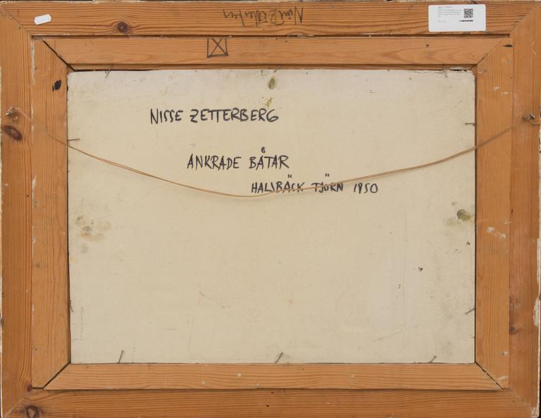 NISSE ZETTERBERG, olja på pannå, monogramsignerad samt a tergo daterad 1950.