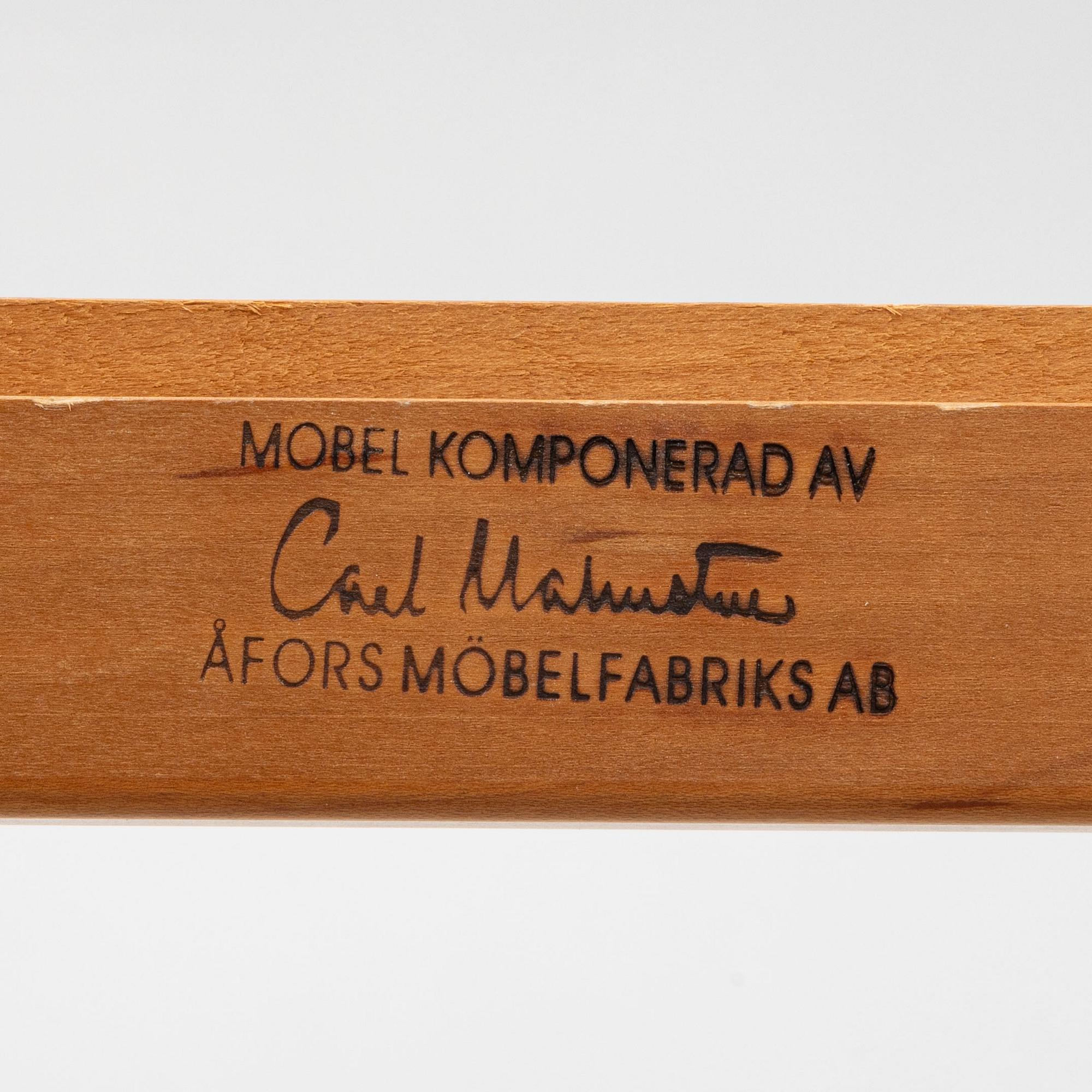 Carl Malmsten, matgrupp, 11 delar, "Ambassadör", Åfors Möbelfabrik, 1900-talets andra hälft.
