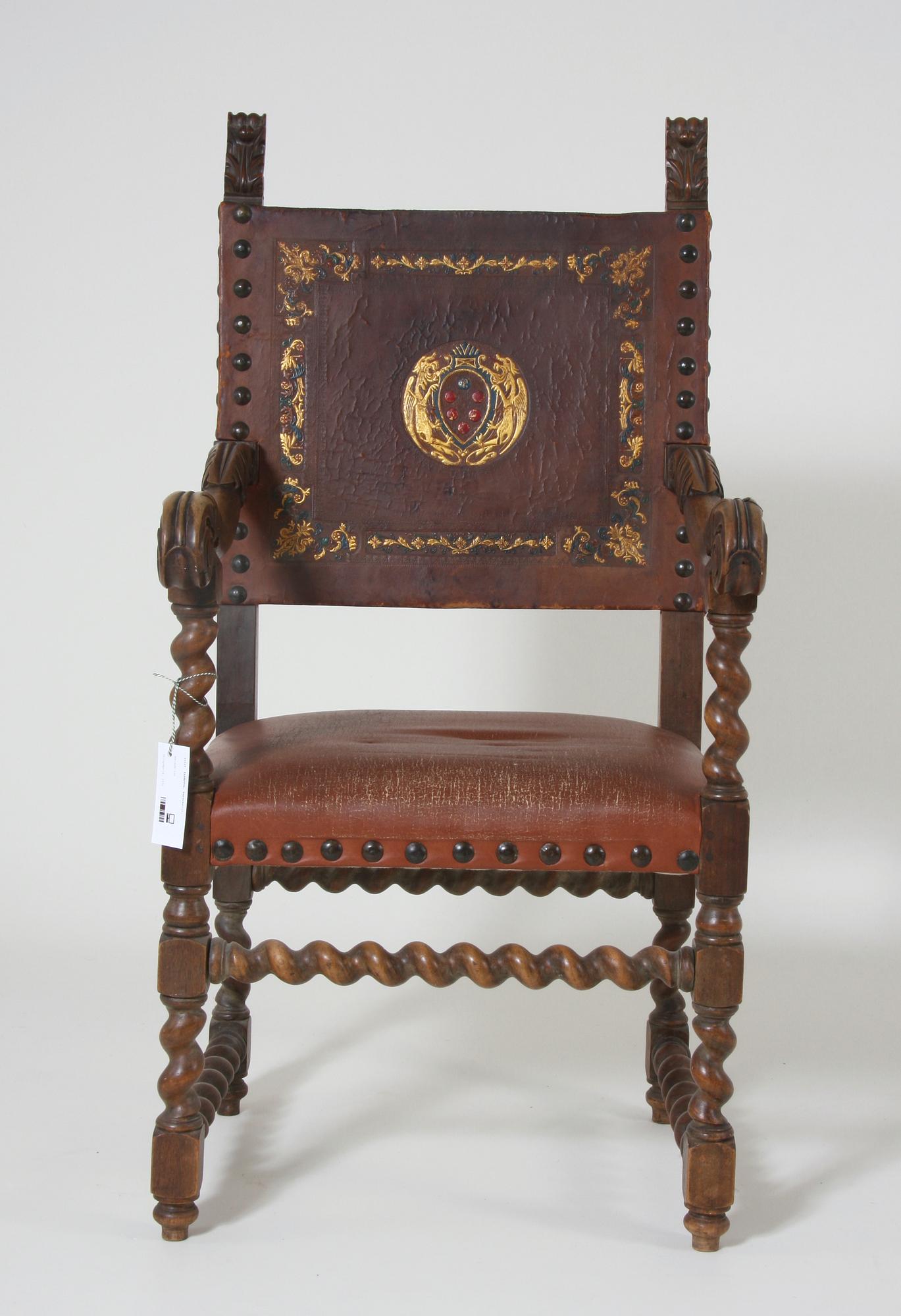 KARMSTOL, barockstil.