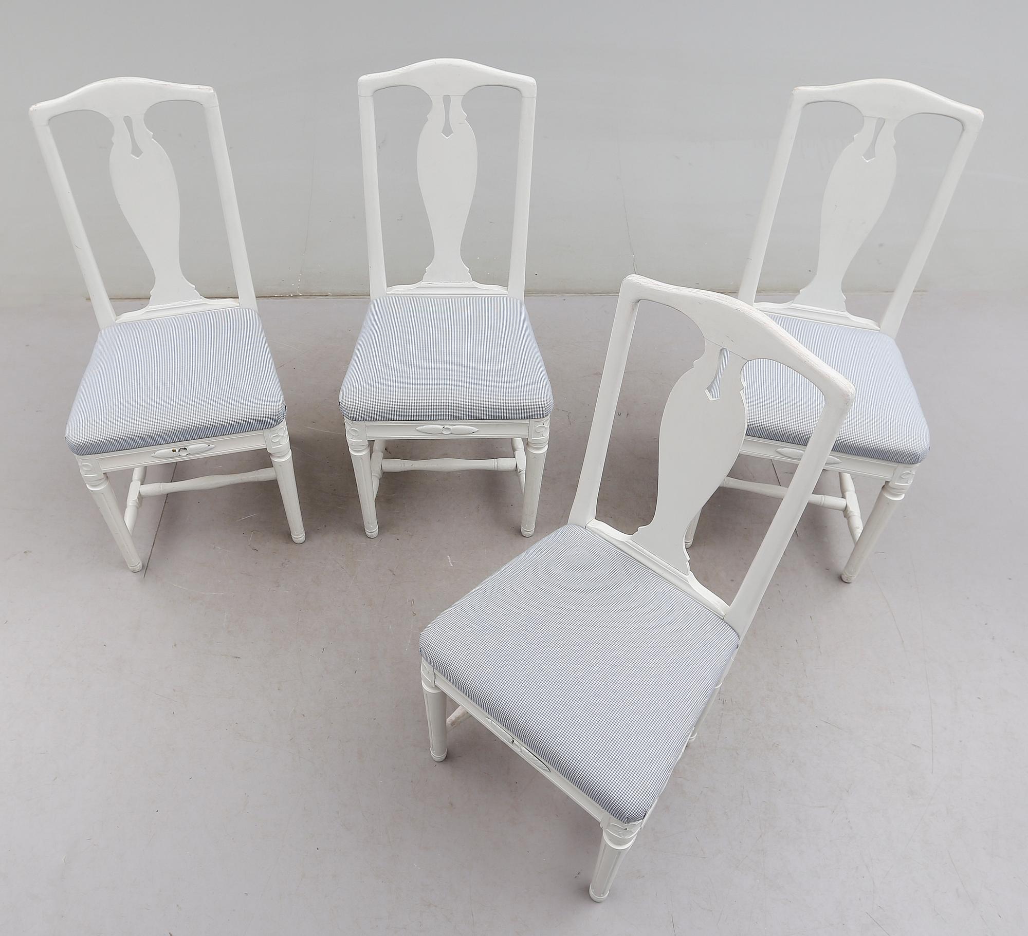 STOLAR, 4 st, gustaviansk stil, 1900-talets början.