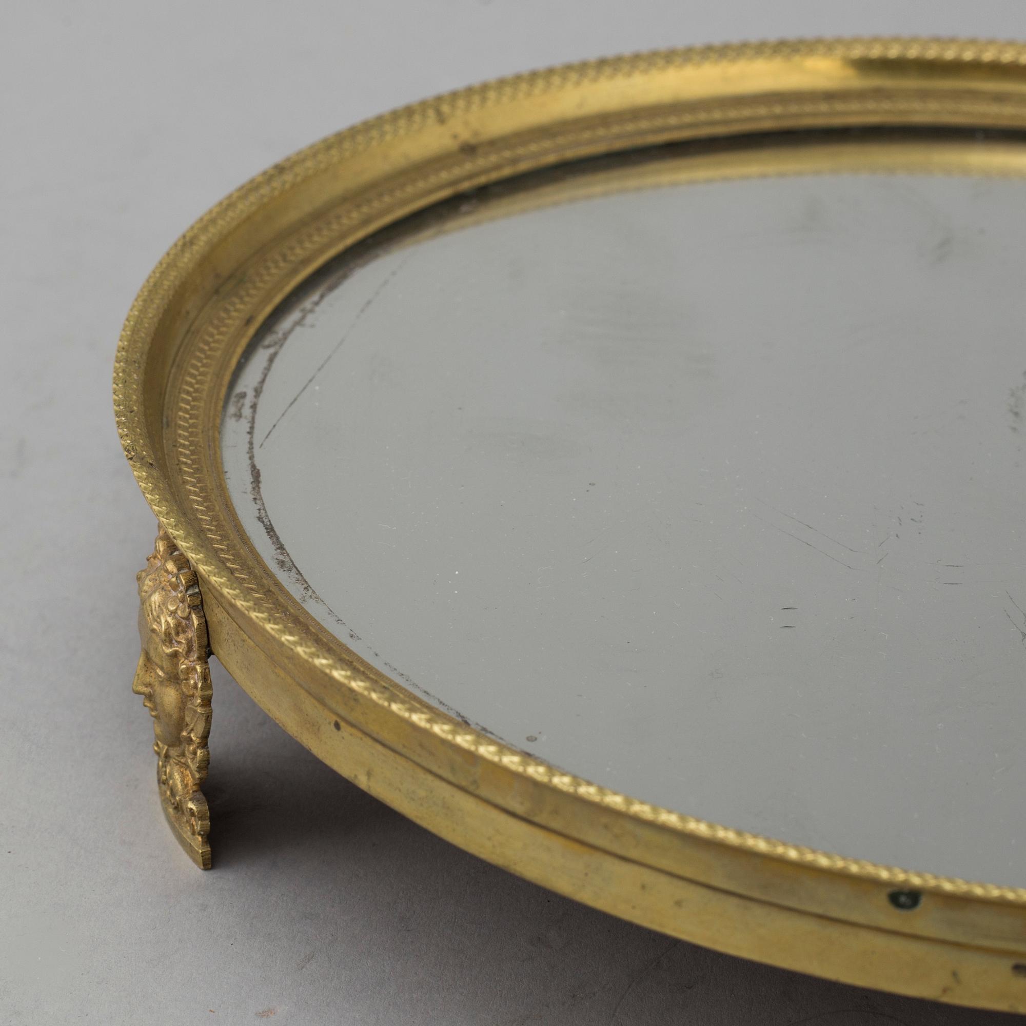 TABLE PLATEAU, empire, probably France. First half of the 19th century.