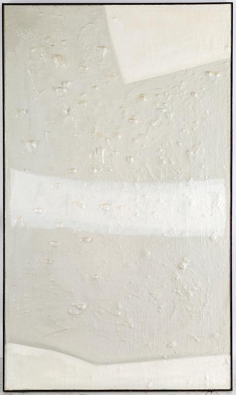 ALBERT JOHANSSON, mixed media on panel, signed 1962-63 verso.