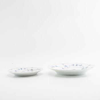 Servis 31 dlr "Musselmalet rifflet" Royal Copenhagen Danmark 1900-talets senare del porslin.