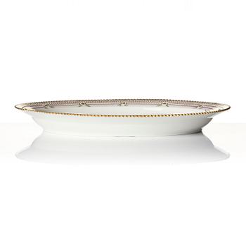 A Royal Copenhagen 'Flora Danica' serving dish, Denmark, 20th century.