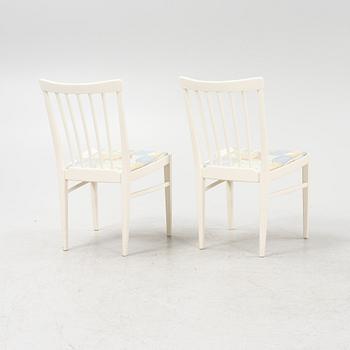 Carl Malmsten, a dining table with four chairs, 'Herrgården', Bodafors, second half of the 20th century.