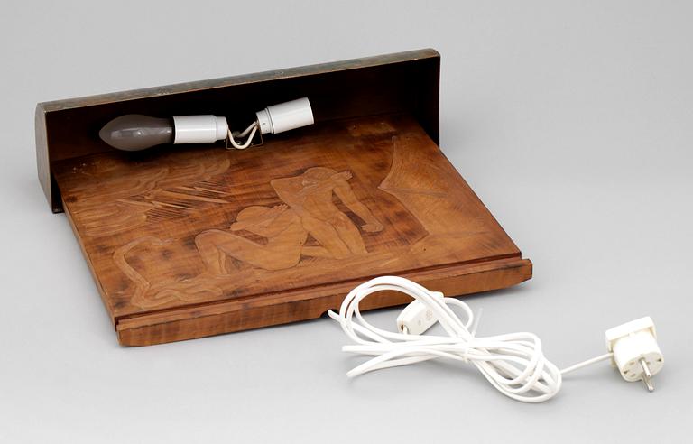 VÄGGLAMPETT, David Wallin, tillskriven, sign och dat, -36.