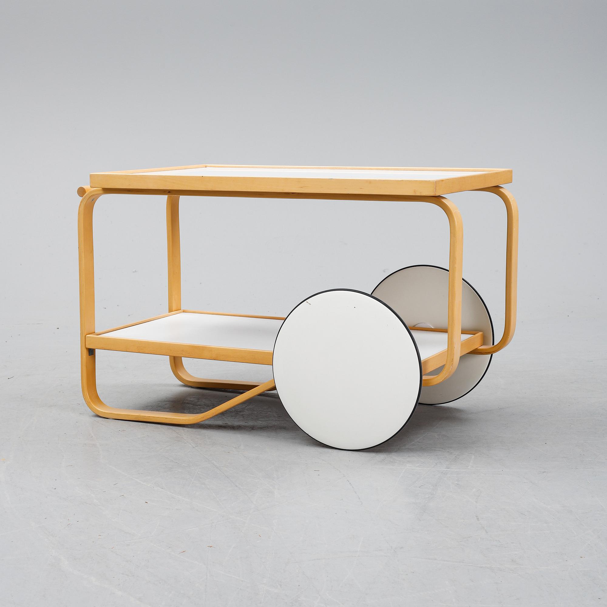 Alvar Aalto, a birch drinks trolley model 901, Artek, Finland.