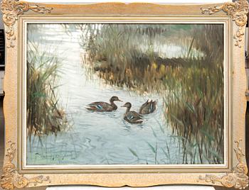 Henning Hougaard, olja på duk, signerad.