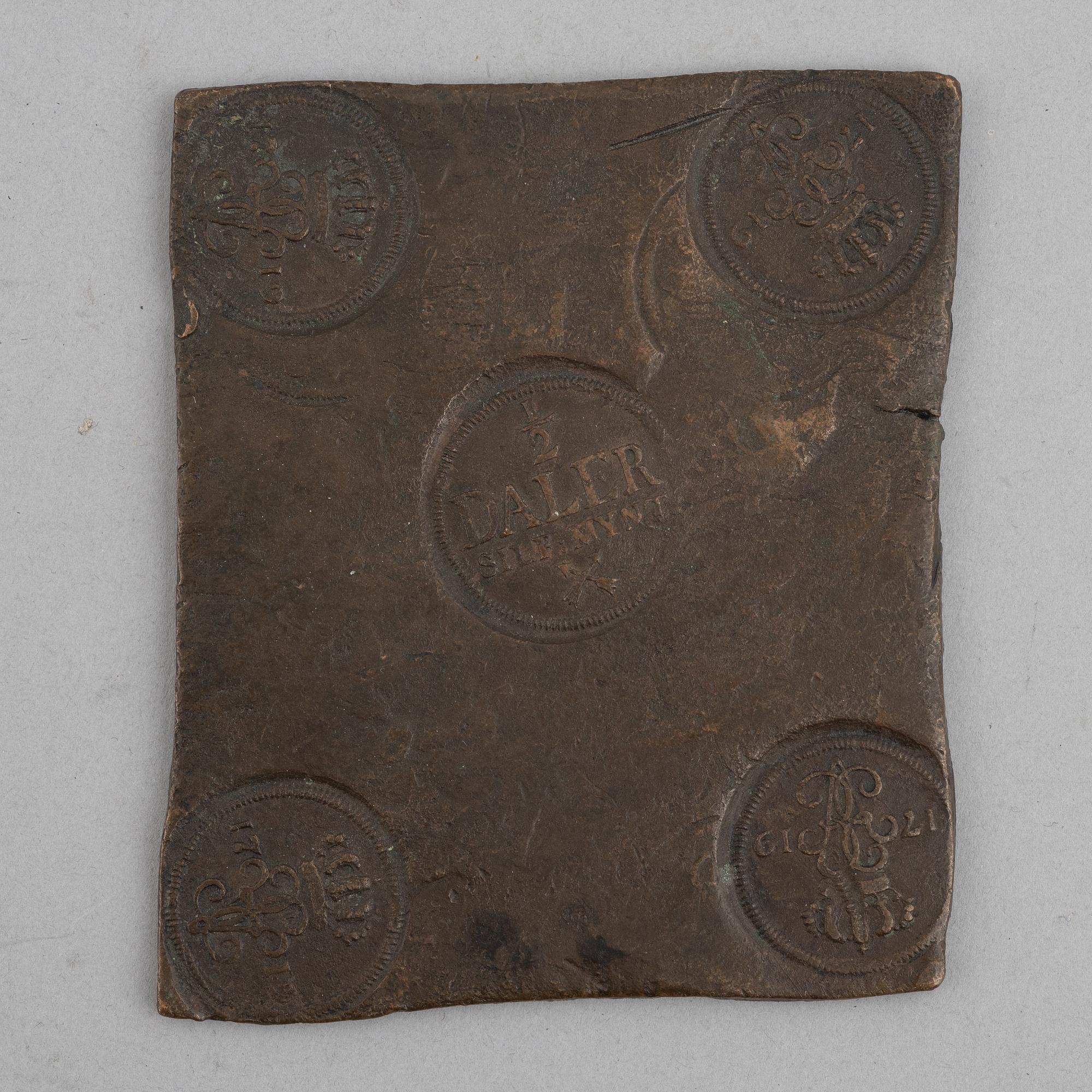 Ulrika Eleonora, plate coin, 1/2 daler, SM, Avesta 1719.