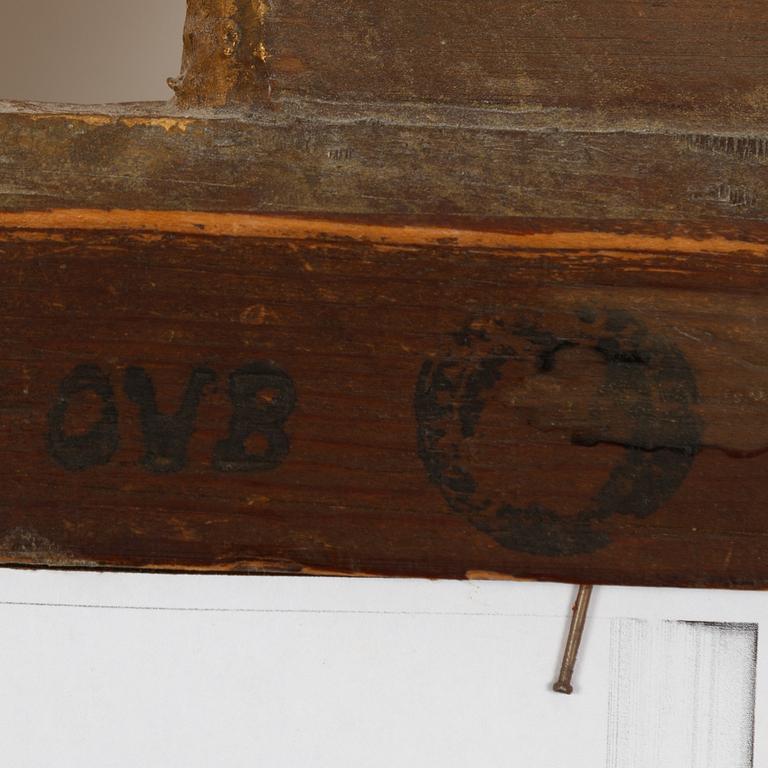 Olof Wetterberg, a Gustavian mirror, Jönköping and Kalmar, late 18th Century.
