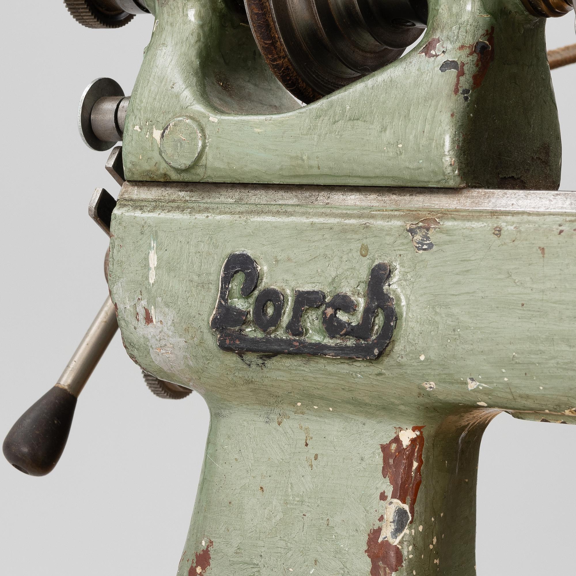 Watchmaking tools and spare parts, including a lathe by Lorch.