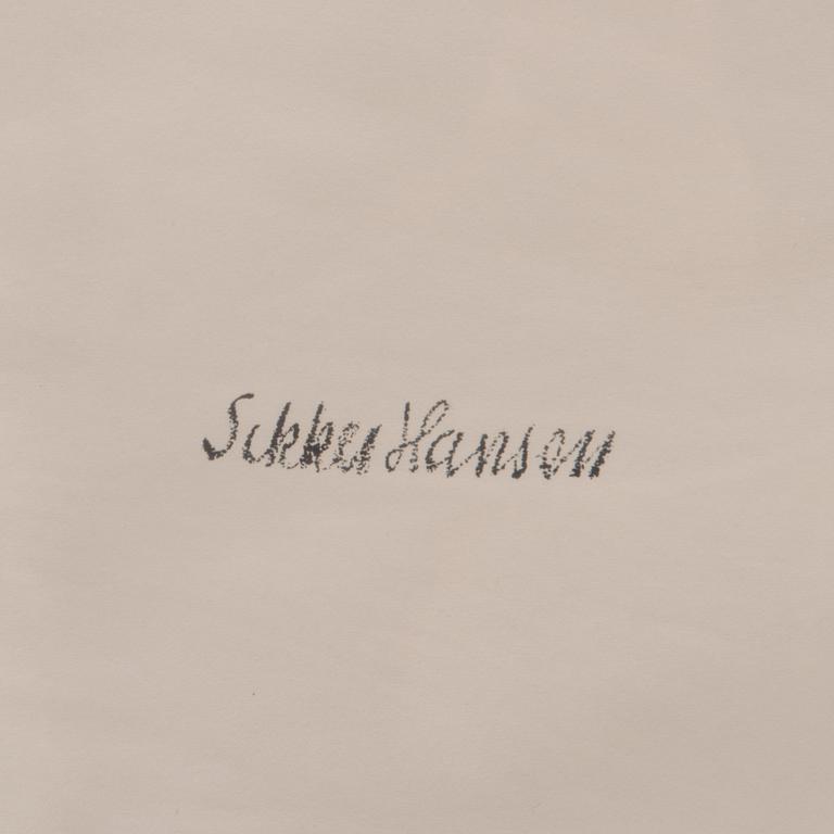AAGE SIKKER HANSEN, litografia, laattasigneerattu.