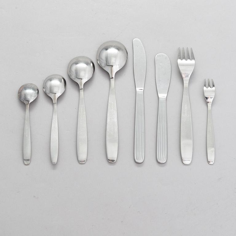 Kaj Franck, 23-piece 'Scandia' cutlery in stainless steel for Hackman Sorsakoski.