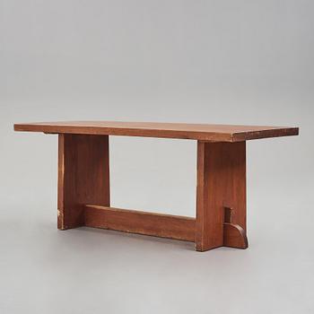 Axel Einar Hjorth, a stained pine "Lovö" table, Nordiska Kompaniet, Sweden 1930's.
