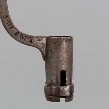 A Swedish flintlock gun, 1815 pattern.