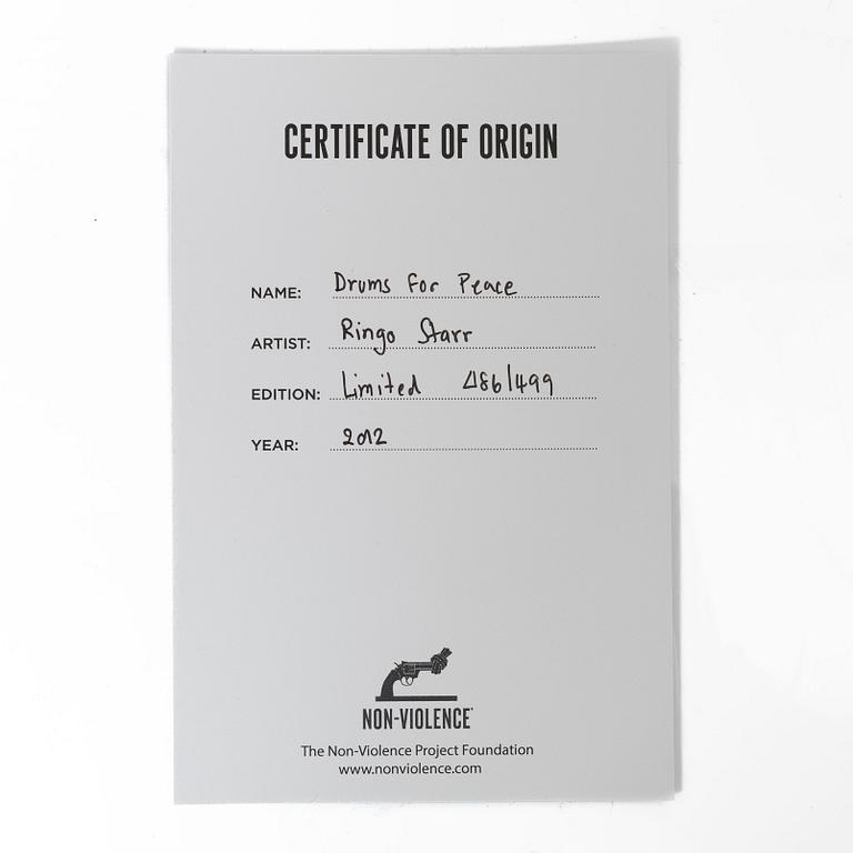 Non-Violence Art Project & Ringo Starr, 'Drums for Peace'.