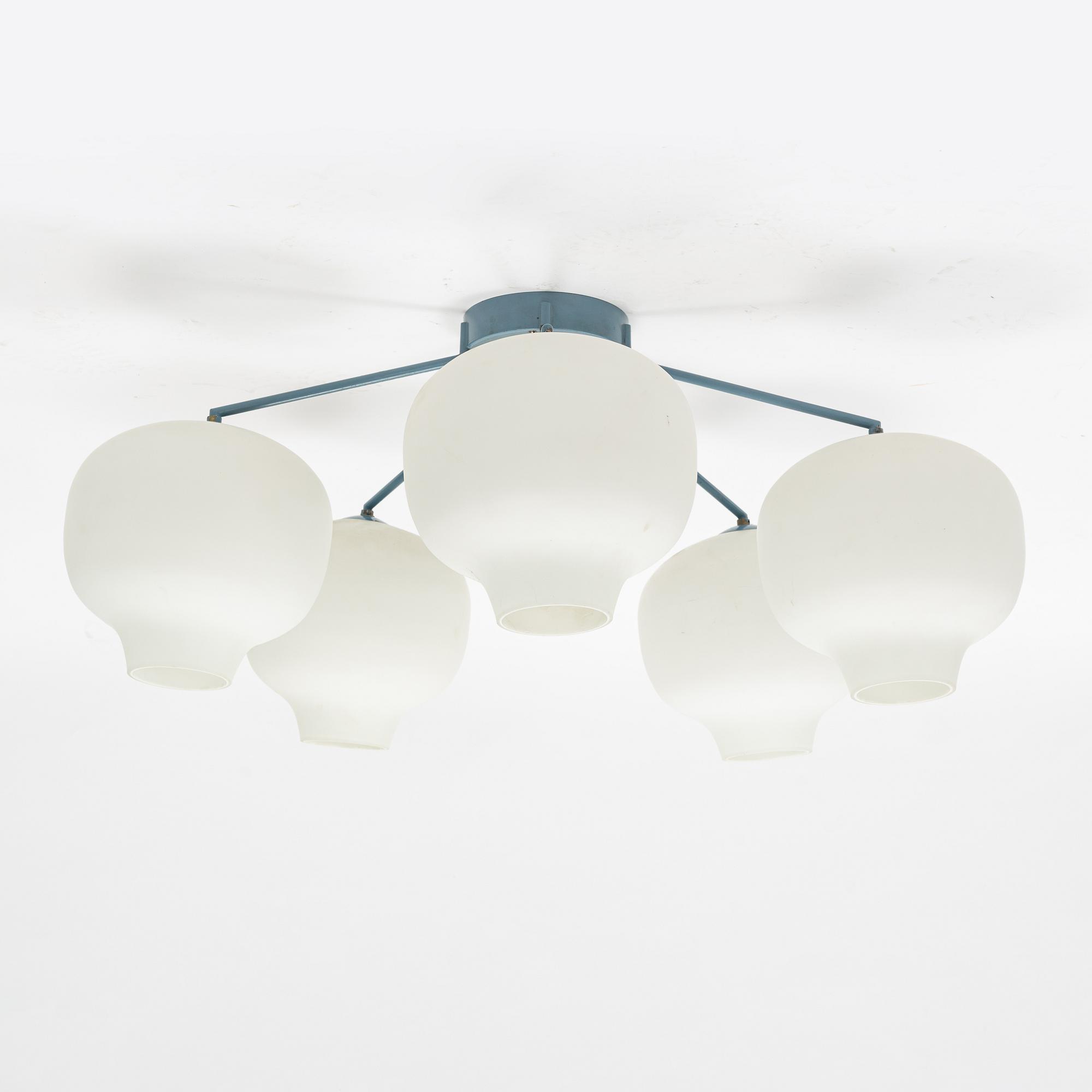A ceiling light, mid 20th Century.