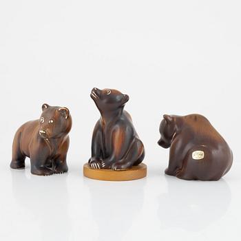 Gunnar Nylund, a group of four stoneware figurines, Rörstrand.