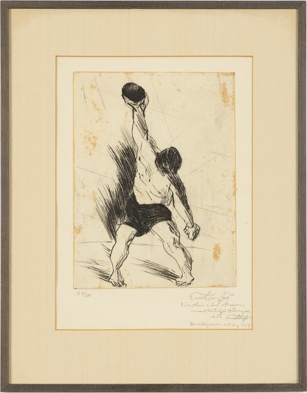 Evert Lundquist, The Weightlifter.