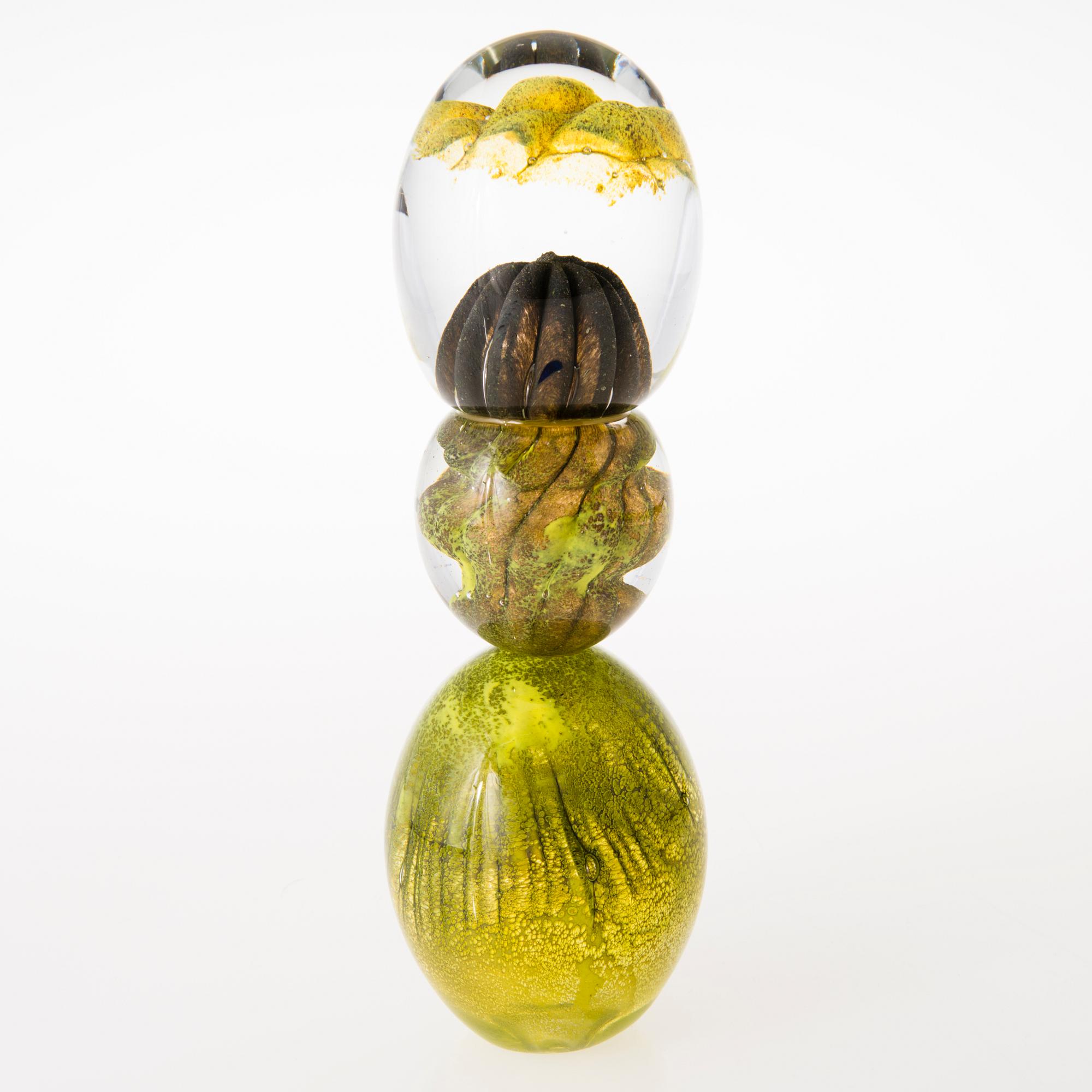 TIINA NORDSTRÖM, a 'Cactus' scupture signed Tiina Nordström Iittala 1991.