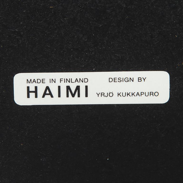 Yrjö Kukkapuro, A 1960s/1970s coffee table for Haimi Oy, Finland.