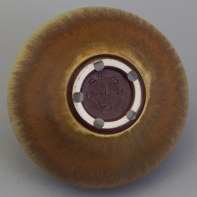 BERNDT FRIBERG, vas, stengods, Gustavsberg studio, signerad, 1976.