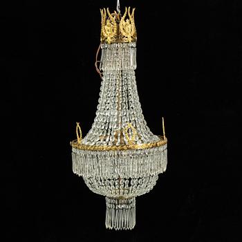 An Empire-style ceiling lamp, first half of the 20th century.