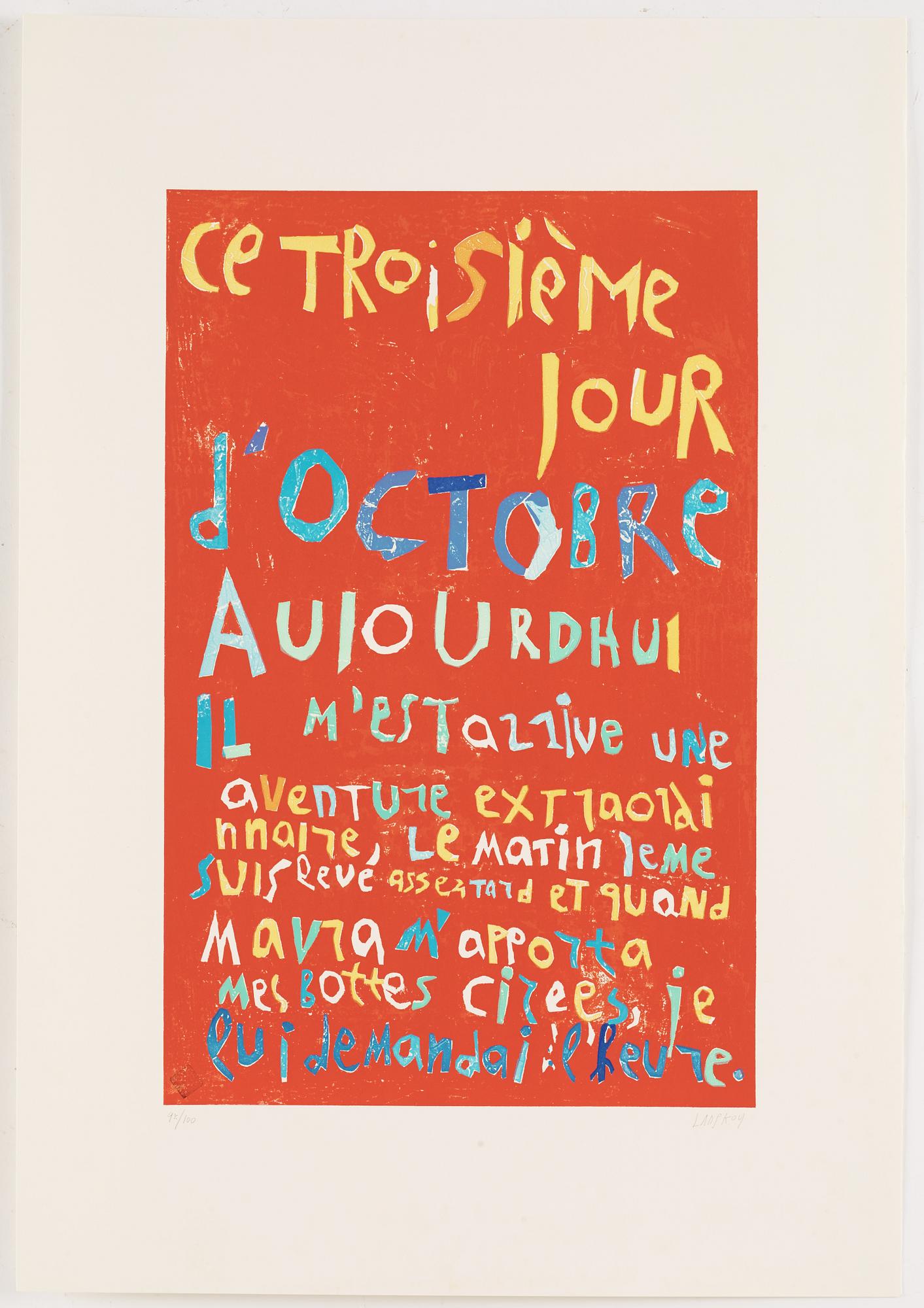 André Lanskoy, "Le journal d'un fou".