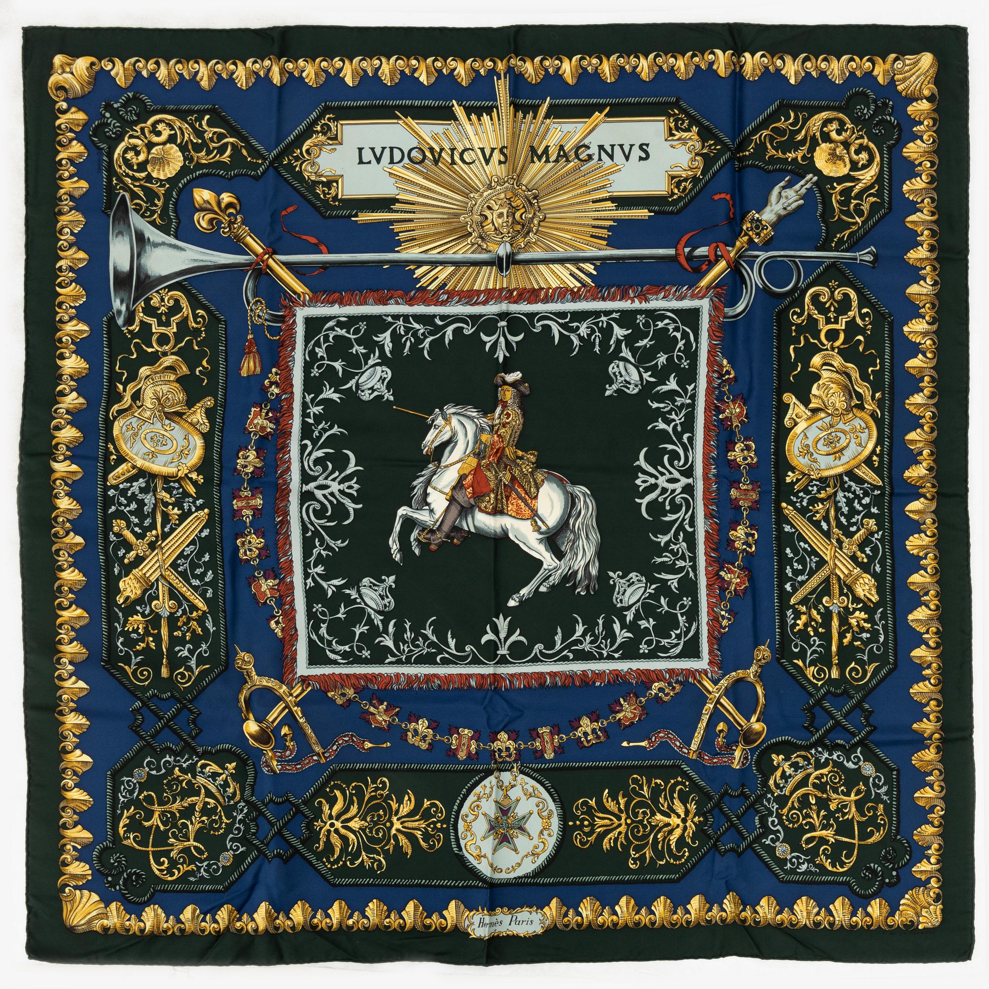 Hermès, scarf "Ludovicus Magnus".