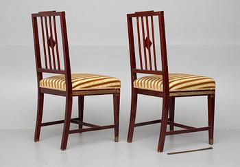 STOLAR, ett par, Jacob-stil, Ryssland 1800-talets slut.