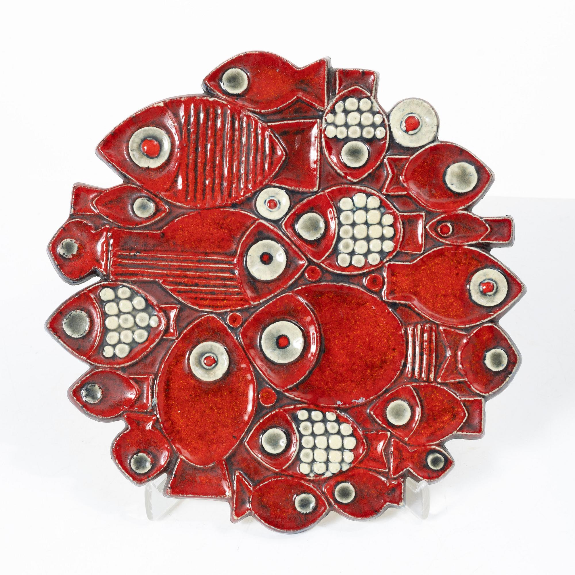 Britt-Louise Sundell, a stoneware wall sculpture, Gustavsberg.