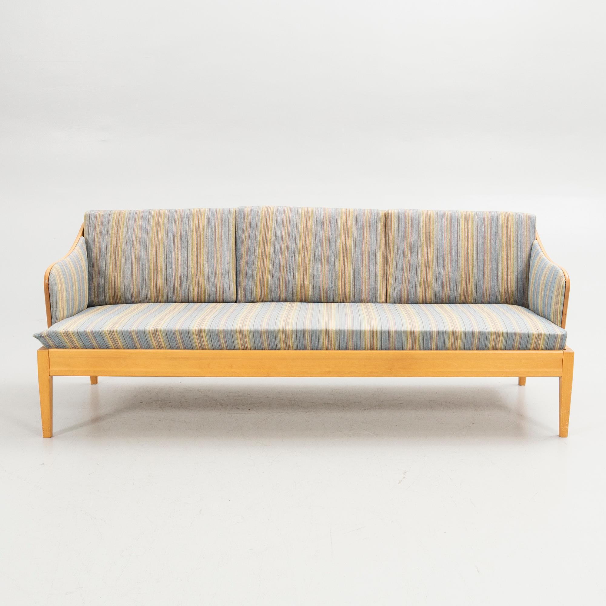 Carl Malmsten, sofa, "Gustavianus", AB OH Sjögren, second half of the 20th century.