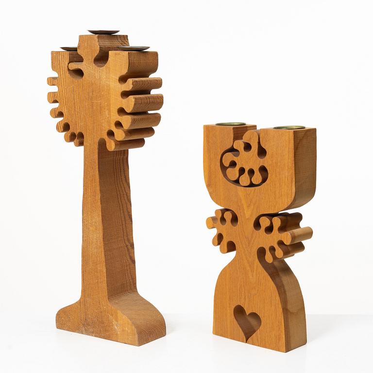 Gunnar Kanevad, Four candelabra, 1988–1993.