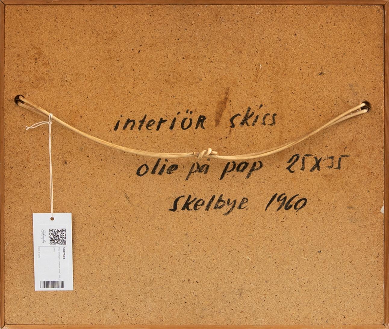 Poul Skelbye, "interior sketch".