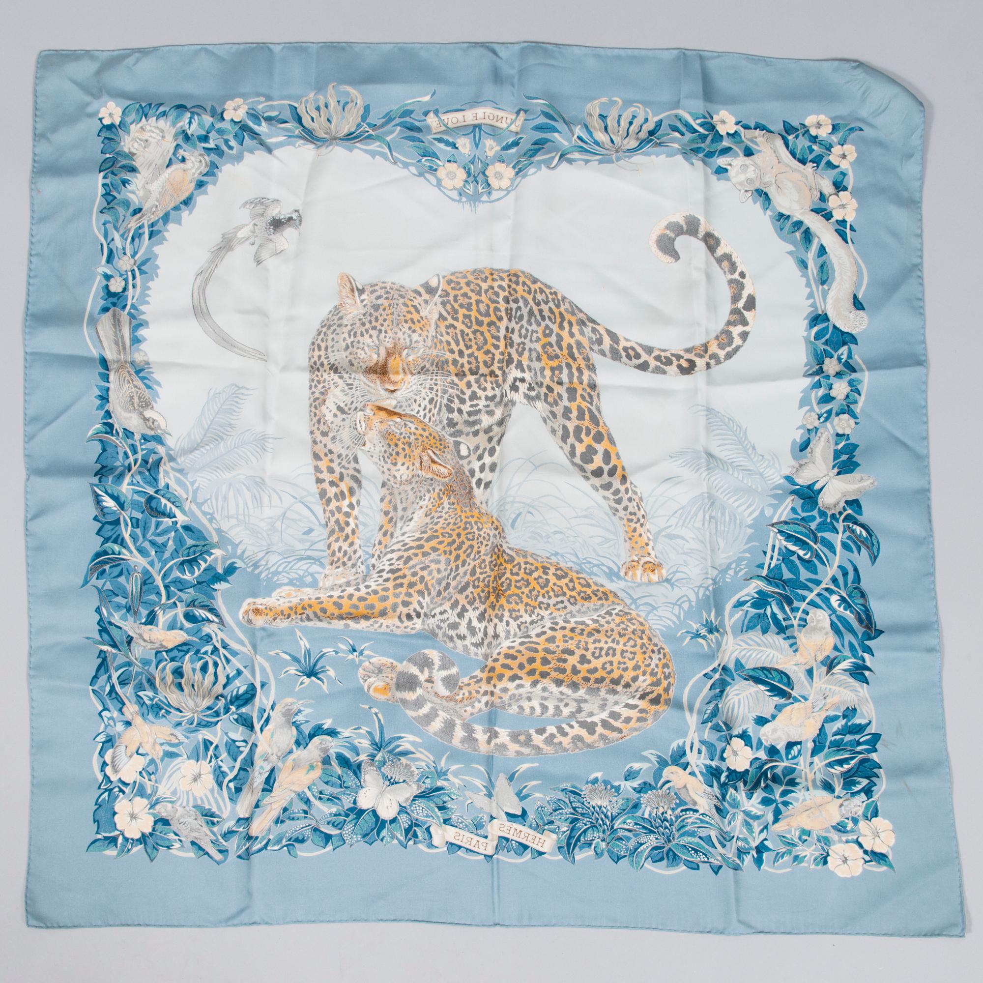 HERMÈS Two Silk Scarves.