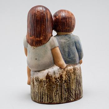 LISA LARSON, three stoneware figurines for Gustavsberg, second half of the 20th century.