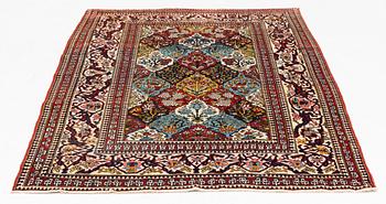 A semi-antique Mobarakeh-Esfahan rug, ca 206 x 144 cm.