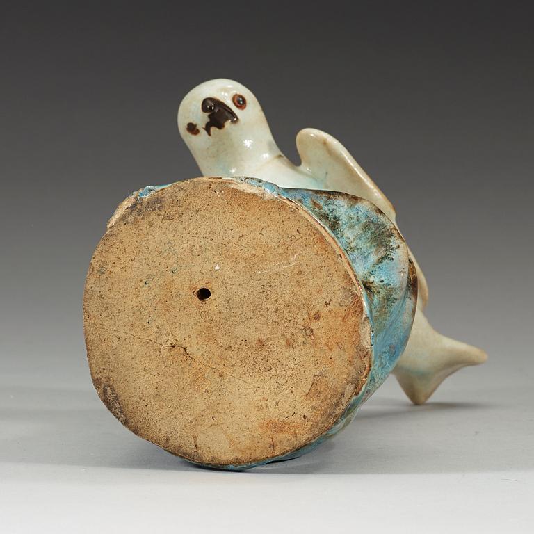 FIGURIN, keramik. Qing dynastin (1644-1912).
