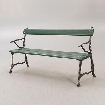 A Bolinder's verkstäders cast iron garden sofa, Stockholm, around 1900.