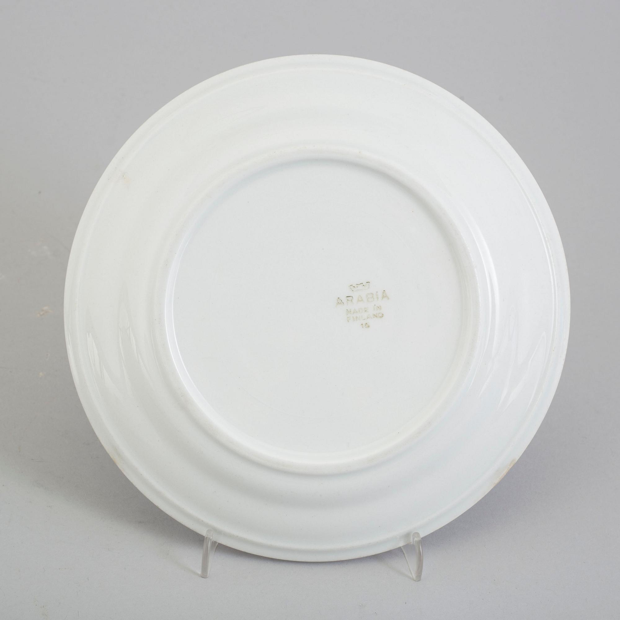 2 parts of 1932-49 children's porcelain cup and saucers by Arabia, Finland.