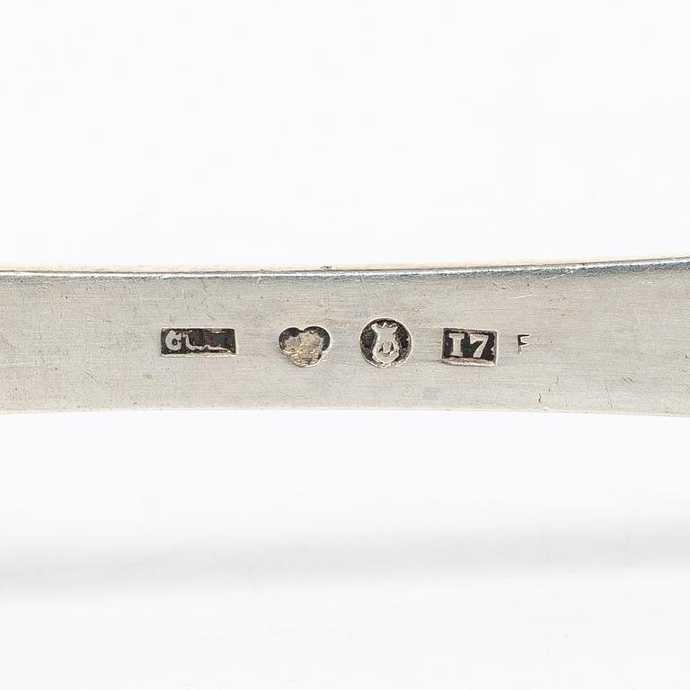 15 silver spoons, of which seven gilt, CG Hallberg, Stockholm, 1911-16.