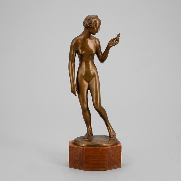 TORE STRINDBERG, skulptur. Brons, Otto Meyer Eftr. Fud. Sign o dat -19.